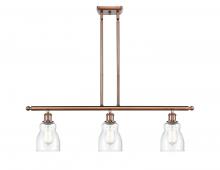 Innovations Lighting 516-3I-AC-G394 - Ellery - 3 Light - 36 inch - Antique Copper - Cord hung - Island Light