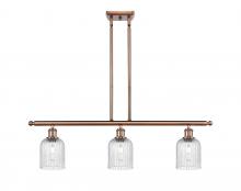 Innovations Lighting 516-3I-AC-G559-5SDY - Bridal Veil - 3 Light - 36 inch - Antique Copper - Cord hung - Island Light