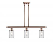 Innovations Lighting 516-3I-AC-G804 - Clymer - 3 Light - 36 inch - Antique Copper - Cord hung - Island Light