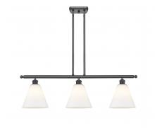 Innovations Lighting 516-3I-BK-GBC-81 - Berkshire - 3 Light - 36 inch - Matte Black - Cord hung - Island Light