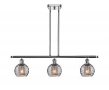 Innovations Lighting 516-3I-PC-G1213-6SM - Athens Deco Swirl - 3 Light - 36 inch - Polished Chrome - Cord hung - Island Light