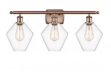 Innovations Lighting 516-3W-AC-G652-8 - Cindyrella - 3 Light - 28 inch - Antique Copper - Bath Vanity Light