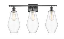 Innovations Lighting 516-3W-BK-G652-7 - Cindyrella - 3 Light - 27 inch - Matte Black - Bath Vanity Light