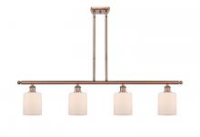 Innovations Lighting 516-4I-AC-G111 - Cobbleskill - 4 Light - 48 inch - Antique Copper - Cord hung - Island Light