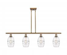 Innovations Lighting 516-4I-BB-G557-6CL - Vaz - 4 Light - 48 inch - Brushed Brass - Cord hung - Island Light