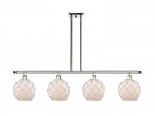 Innovations Lighting 516-4I-PN-G121-8RW - Farmhouse Rope - 4 Light - 48 inch - Polished Nickel - Cord hung - Island Light