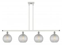 Innovations Lighting 516-4I-WPC-G122C-8CL - Athens - 4 Light - 48 inch - White Polished Chrome - Cord hung - Island Light