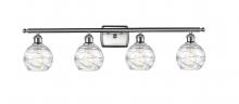 Innovations Lighting 516-4W-SN-G1213-6 - Athens Deco Swirl - 4 Light - 36 inch - Brushed Satin Nickel - Bath Vanity Light