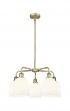 Innovations Lighting 516-5CR-AB-G558-6GWH - Bella - 5 Light - 24 inch - Antique Brass - Chandelier