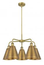 Innovations Lighting 516-5CR-BB-MBC-8-BB - Berkshire - 5 Light - 26 inch - Brushed Brass - Chandelier