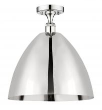 Innovations Lighting 616-1F-PC-MBD-16-PC - Bristol - 1 Light - 16 inch - Polished Chrome - Semi-Flush Mount