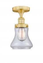 Innovations Lighting 616-1F-SG-G192 - Bellmont - 1 Light - 6 inch - Satin Gold - Semi-Flush Mount