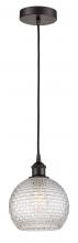 Innovations Lighting 616-1P-OB-G122C-8CL - Athens - 1 Light - 8 inch - Oil Rubbed Bronze - Cord hung - Mini Pendant