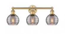 Innovations Lighting 616-3W-BB-G1213-6SM - Athens Deco Swirl - 3 Light - 24 inch - Brushed Brass - Bath Vanity Light