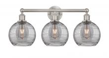 Innovations Lighting 616-3W-SN-G1213-8SM - Athens Deco Swirl - 3 Light - 26 inch - Satin Nickel - Bath Vanity Light