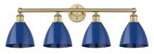 Innovations Lighting 616-4W-BB-MBD-75-BL - Plymouth - 4 Light - 35 inch - Brushed Brass - Bath Vanity Light