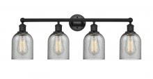 Innovations Lighting 616-4W-BK-G257 - Caledonia - 4 Light - 32 inch - Matte Black - Bath Vanity Light