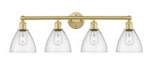 Innovations Lighting 616-4W-SG-GBD-754 - Bristol - 4 Light - 35 inch - Satin Gold - Bath Vanity Light