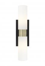 Innovations Lighting 617-2W-BAB-G617-8SWH - Boreas - 2 Light - 18 inch - Black Antique Brass - Bath Vanity Light