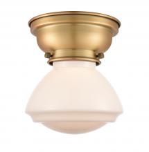 Innovations Lighting 623-1F-BB-G321 - Olean - 1 Light - 7 inch - Brushed Brass - Flush Mount