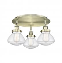 Innovations Lighting 916-3C-AB-G324 - Olean - 3 Light - 19 inch - Antique Brass - Flush Mount