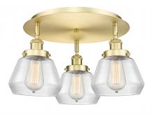 Innovations Lighting 916-3C-SG-G172 - Fulton - 3 Light - 19 inch - Satin Gold - Flush Mount