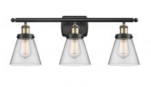 Innovations Lighting 916-3W-BAB-G62 - Cone - 3 Light - 26 inch - Black Antique Brass - Bath Vanity Light