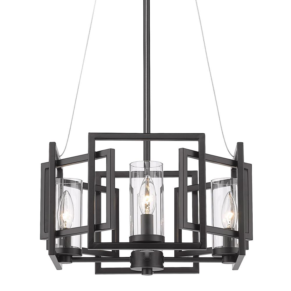 Marco 4 Light Pendant in Matte Black