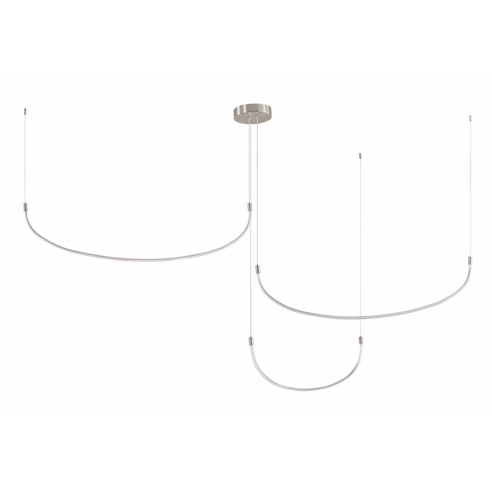 Talis 90-in Brushed Nickel LED Multi Pendant