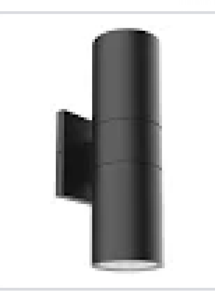 Lund 12-in Black LED Exterior Wall Sconce