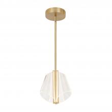 Kuzco Lighting Inc PD62511-BG/LG - Mulberry 11-in Brushed Gold/Light Guide LED Pendant