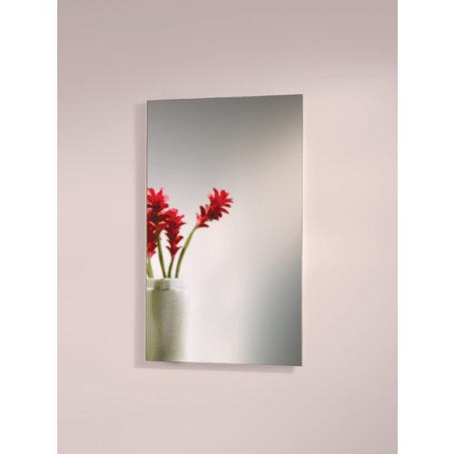 Recessed, 16 in.W x 36 in.H, Mirrored, Single Door, Frameless.