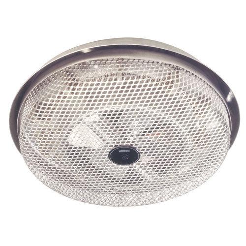 Fan-Forced Ceiling Heater,  Aluminum; Low-profile , Open wire element. 1250W, 120VAC.