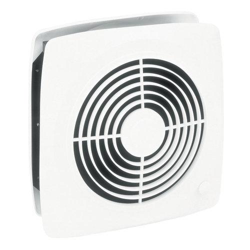 10 in., Room To Room  Fan, White Square Plastic Grille, 380 CFM.