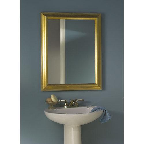 Monaco, Recessed, 24 in.W x 30 in.H , Gold-Tone Mirrored Door.