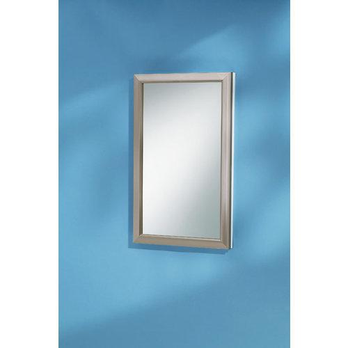 Broan - 15 1/2" x 25 1/2" Frame Finish - Satin Nickel Medicine Cabinet