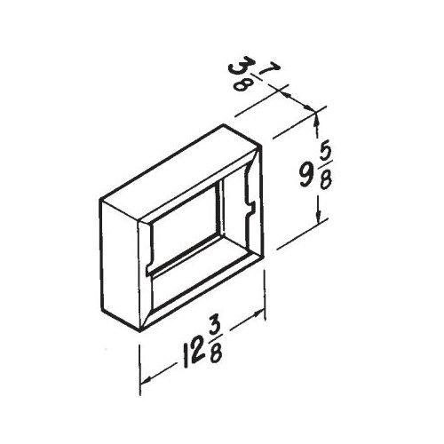 Basic Styleline, Recessed, 16 in.W x 26 in.H,Steel Cabinet, ChromeTrim.