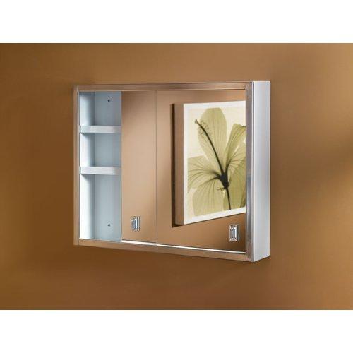 Specialty, Contempora, Surface Mount, 24 in.W x 19-1/4 in.H,Sliding Mirror Doors.