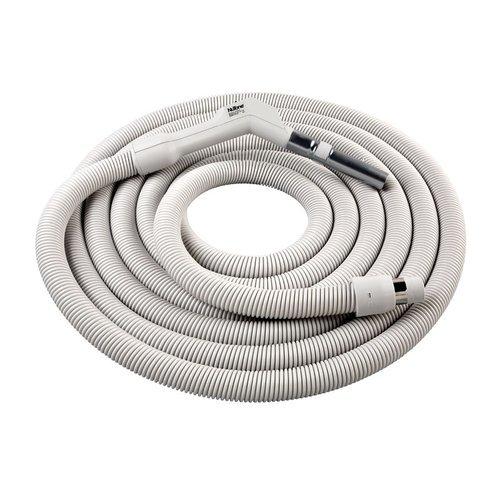 Central Vacuum Low Voltage Crushproof Hose — 30' features swivel handle.