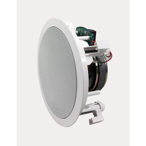 6-1/2 in. Two-way Indoor/Outdoor Weather Resistant In-ceiling Speaker (8 ohms, 100 watts RMS). White