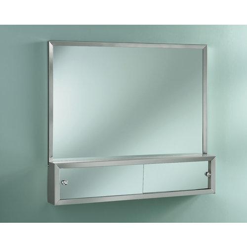 Specialty, Commodore, Surface Mount, 48 in.W x 32 in.H  Sliding Doors, Chrome Frame.