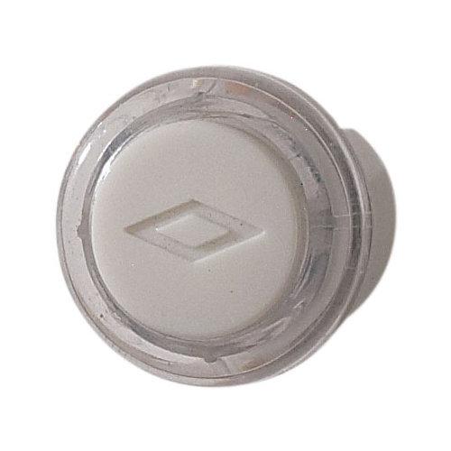 Door Chime Pushbutton, clear with white cap — lighted