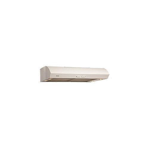 36 in., Under Cabinet Range Hood - White