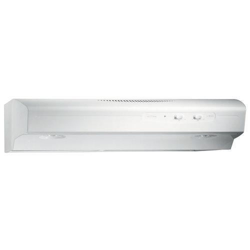 30 in., White-on-White, Under Cabinet Hood, 220 CFM.