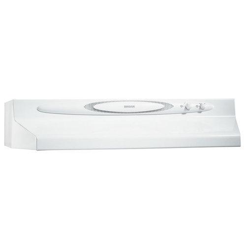 36 in., White-on-White, Under Cabinet Hood, 200 CFM.