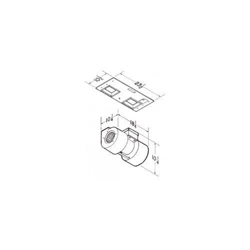 Internal Blower for Rangemaster RM60000 Series, 1200 CFM Installation rough-in kit included. 10 in. 