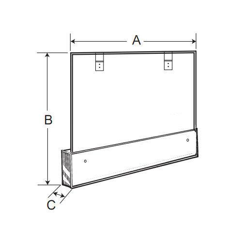 Commodore, Surface Mount, 36-1/4 in.W x 32 in.H, Mirror & Cabinet