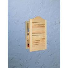 Broan-Nutone 605ADJ - Basic Louver Door, Recessed 16 in.W x 24 in.H, Unfinished Pine.