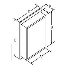 Broan-Nutone 614 - Basic, Surface Mount, 16-1/4 in. W x 22-1/4 in.H,  Medicine Cabinet.