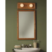 Broan-Nutone 8773 - Grant,  Recessed,16-14 in.W x 22 in.H,Honey Oak, Framed Mirror.